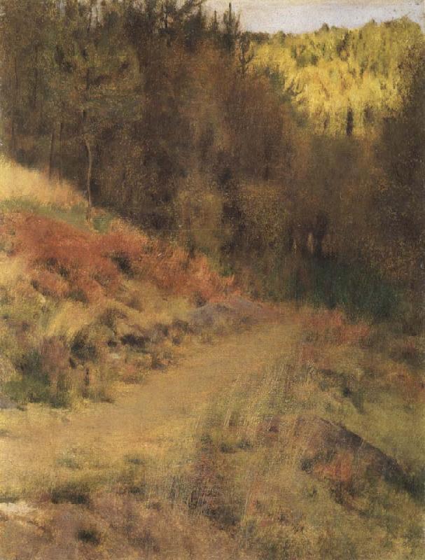 Fernand Khnopff IN fOSSET.a Path oil painting image